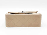 Chanel Mini Classic Flap Bag In Taupe Diamond-quilted Lambskin Fw0226lzxzdu
