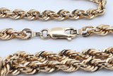 10k Yellow Gold Rope Chain 26.4 Grams 24 Inch Eb1125exzdu