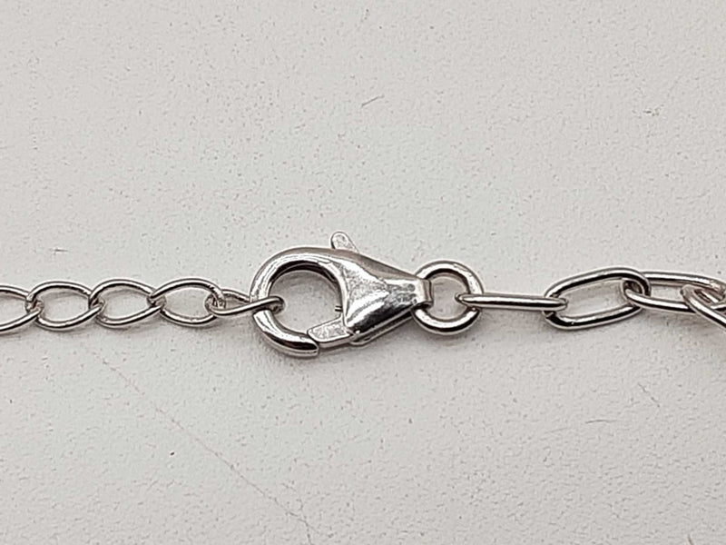 1.10 Cttw Lab Grown Diamonds 0.925 Silver 5.9g Chain Bracelet 8 In Do0325llpde
