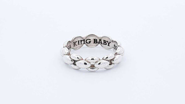King Baby Sterling Silver Infinity Link Ring 9.6 Grams Size 12.75 Fw0425pzdu