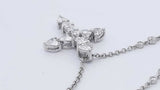 Diamond Cross Pendant & Diamond Necklace In Platinum 10 Grams 20 Inch Eb0326lrxzdu