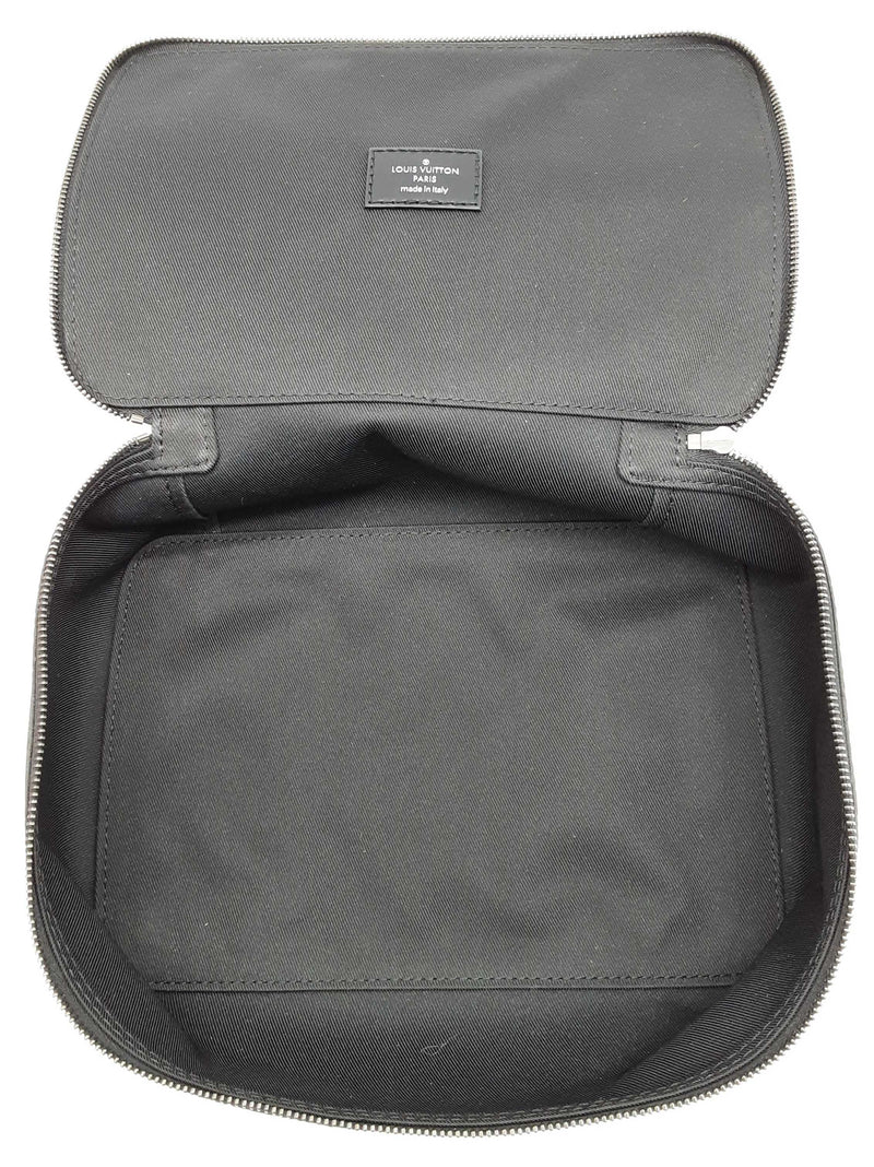 Louis Vuitton Black Graphite Monogram Coated Canvas Cosmetic Bag Do1125oxzde