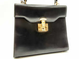 Gucci Lady Lock Black Leather Top Handle Bag Fw0225ozxdu