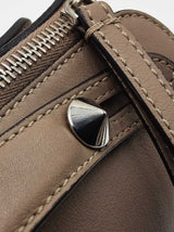 Fendi By The Way Boston Bag In Taupe Vitello Dolce Leather Fw0726orxdu