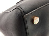84524 Ebay Live Michael Kors Black Saffiano Leather Handbag Do0226lrde