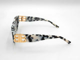 Balenciaga Cow Print Cat-eye Acetate Sunglasses Fw0125rxdu