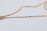 14k Yellow Gold Link Chain Necklace 3.1 Grams 24.5 Inch Eb0926orxsa