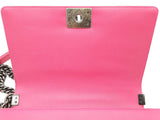 Chanel Boy Bag Hot Pink Quilted Lambskin Leather Shoulder Bag Do0925wxzxde