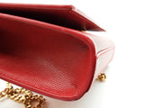 Yves Saint Laurent Ysl Kate Red Leather Chain Crossbody Bag Do0726pxzde