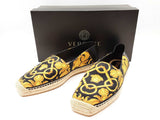 Versace Medusa Head Barocco Canvas Espadrilles Loafers Size Eu 44.5 Do0325oxzde