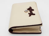 Jimmy Choo Beige Leather Small Card Holder Snap Pouch Do0925wxde