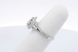 0.6cttw Diamond Ring In 14k White Gold 3.6 Grams Size 4.75 Eb0626prxdu