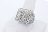 3.0cttw Diamond 10k White Gold Ring 11.6 Grams Size 10.25 Eb0626swxde