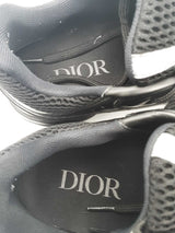 Dior B22 Black Mesh & Leather Sneakers Size 40 Eb0226oxzsa