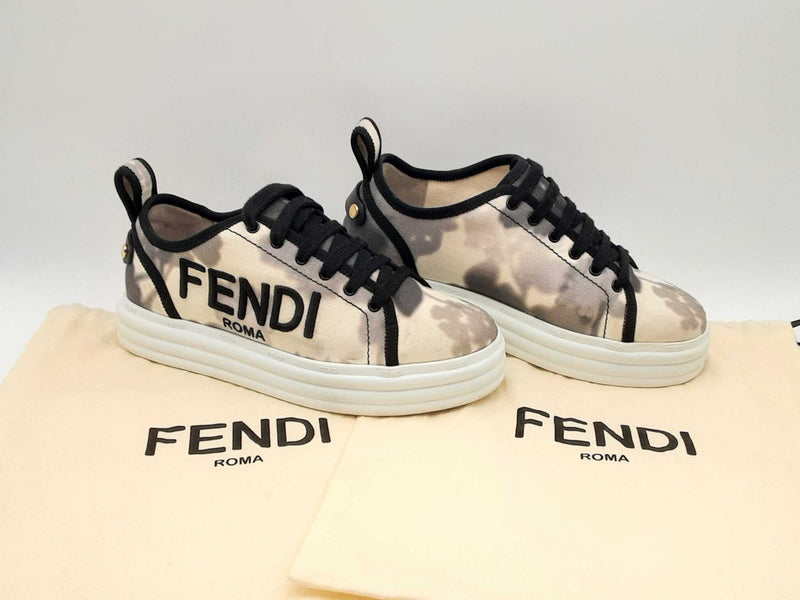 Fendi Rise Tie Dye Canvas Sneakers Size Eu 36 Us 6 Women's Fw1224lcrsa