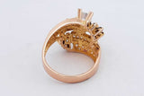 1.23cttw Diamond & Blue Gemstone Ring 18k Yellow Gold 8.2g Size 7 Eb0626llwxsa