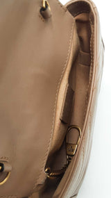 Gucci Marmont Super Mini Bag In Taupe Matelassé Leather Fw0126wzxdu