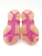 Balenciaga Triple S Trainers In White & Pink Leather & Mesh Size 6 Fw0425lxzdu