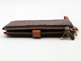Michael Kors Jet Set Travel Large Logo Continental Wristlet Brown Aa0626orsa
