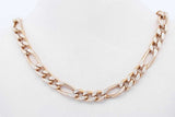 14k Yellow Gold Diamond Cut Figaro Chain Necklace 10.1 Grams 22 Inch Eb0526cxzde