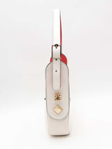 Christian Louboutin Mini Carasky White Leather Shoulder Bag Eb0526prxsa