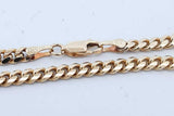 14k Yellow Gold Cuban Link Chain Necklace 26.7 Grams 22.5 Inch Eb0926oxxzde