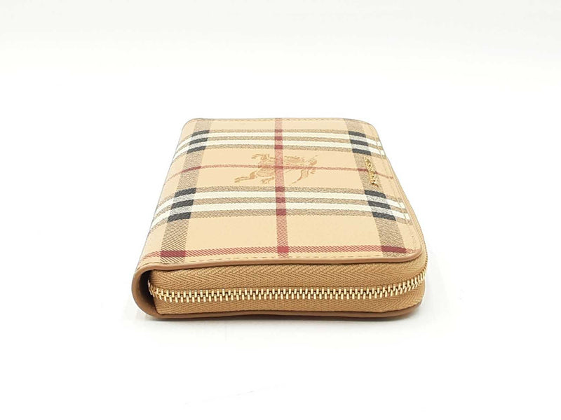 Burberry Ziggy Zip-around Wallet In Haymarket Check Coated Canvas Fw00725crdu