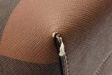 Burberry Check Tote Bag In Brown Eb0826wxzde
