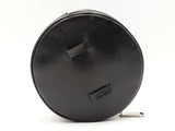Balmain Embossed Black Leather Round Clutch Belt Bag Fw1025orxdu