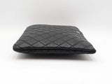 Chanel Large Cosmetic Case In Black Diamond-quilted Leather Fw1225prxdu