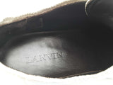 Lanvin Dbb1 Holographic Irridescent Leather Low Top Sneakers Size 12 Sd1225lzxde
