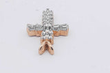 1.35cttw Diamond Cross 14k Yellow Gold Pendant 5.3 Grams Eb0426rrxsa