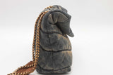 Yves Saint Laurent Denim Quilted Puffer Toy Bag Eb0626cxzsa