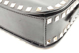 Valentino Garavani Rockstud Black Leather Crossbody Bag Eb0826rxzsa