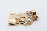 10k Yellow Gold Jesus Face Pendant With Diamonds 2.7 Grams Eb0226lxzsa