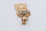 10k Yellow Gold Jesus Face Pendant With Diamonds 2.7 Grams Eb0226lxzsa
