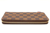Louis Vuitton Damier Ebene Clemence Zip Around Wallet Eb0526oxzde