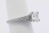 0.96cttw Diamond Ring In 14k White Gold 3.2 Grams Size 4.5 Eb0525lrrzsa