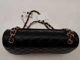 Chanel Classic Double Flap Caviar Jumbo Black Handbag Aa0725rrxz