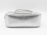 Gucci Blondie Camera Bag In Diagonal-stitched Metallic Silver Calfskin Fw0126wcr