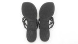 Hermes Island Black Sandal Size 9 Sd1026ozxdu