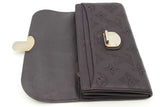 Louis Vuitton Perforated Monogram Dark Purple Mahina Amelia Wallet Eb0826lrxsa