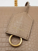 Yves Saint Laurent Sunset Medium Crocodile-embossed Leather Flap Bag Fw0125crzdu