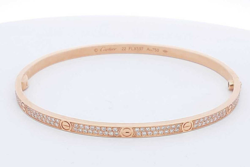 Cartier 18k Yellow Gold Diamond Love Bracelet Approx. 8.85ctw 19.6g Eb0624exxzsa