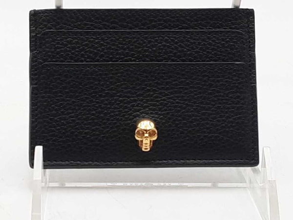 Alexander Mcqueen Leather Card Holder Black Wallet Aa1125wzsa