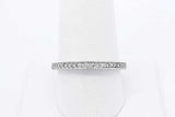 Diamond Ring In 14k White Gold 2.4 Grams Size 9 Eb0925ixdu