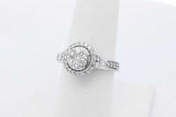 0.51cttw Diamond Ring In 10k White Gold 3.9 Grams Size 7 Eb0726oordu