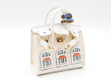 Mini Boutique Bag Charm In Ivory Fw0825edu