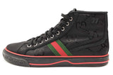 Gucci Tennis 1977 Black Off The Grid Nylon High Top Sneakers Size 7.5 Eb826lorsa