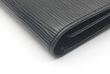 Louis Vuitton Black Epi Leather Porte Tresor Wallet Eb0626lrxdu